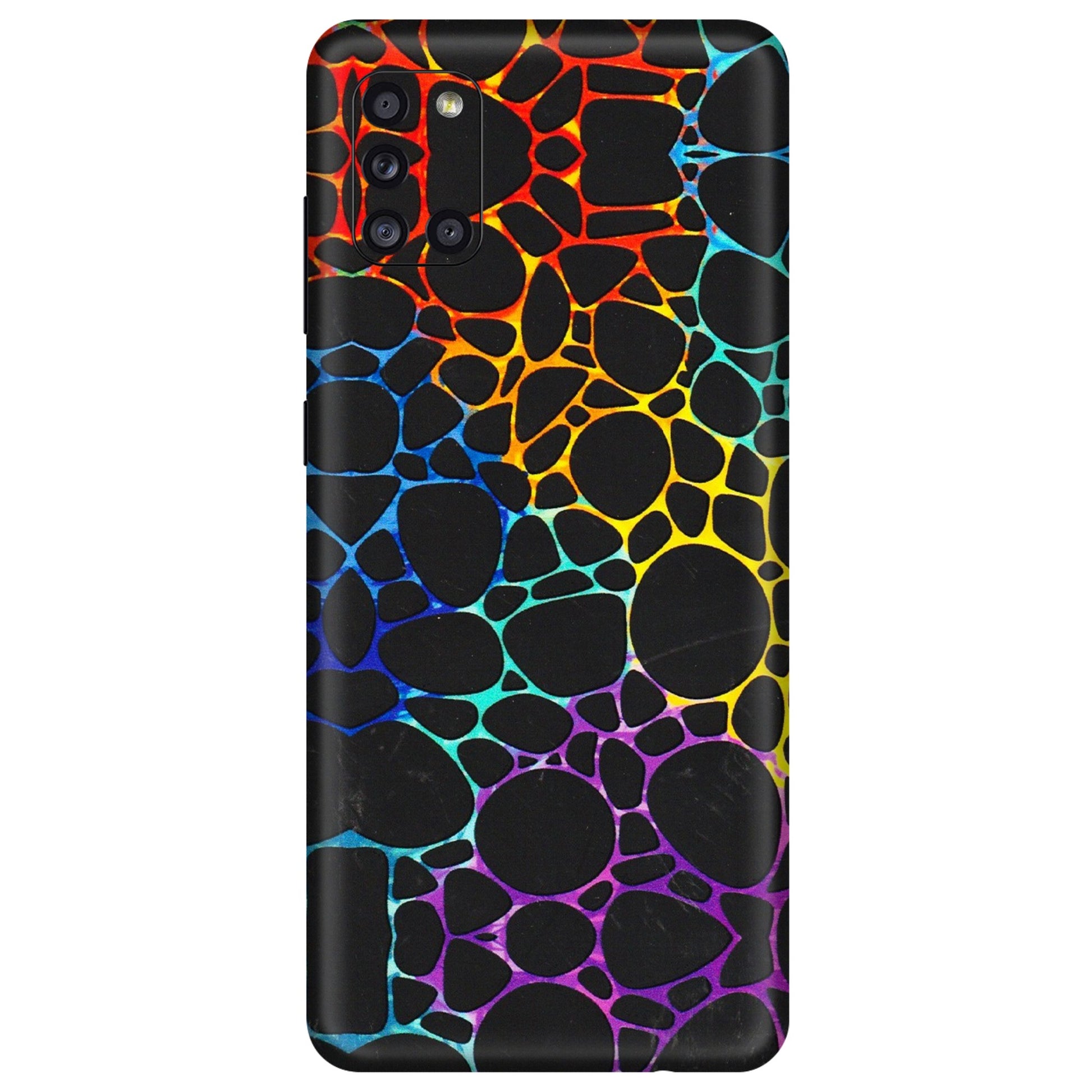 Samsung A/S Series Phone Skins (All Models) - Abstract Art MultiColour - 3D Embossed Finish (L-133) Samsung Galaxy A31