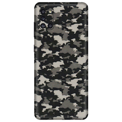Samsung A/S Series Phone Skins (All Models) - Black/Grey Camoflaunge - 3D Embossed Finish (L-142) Samsung Galaxy A31