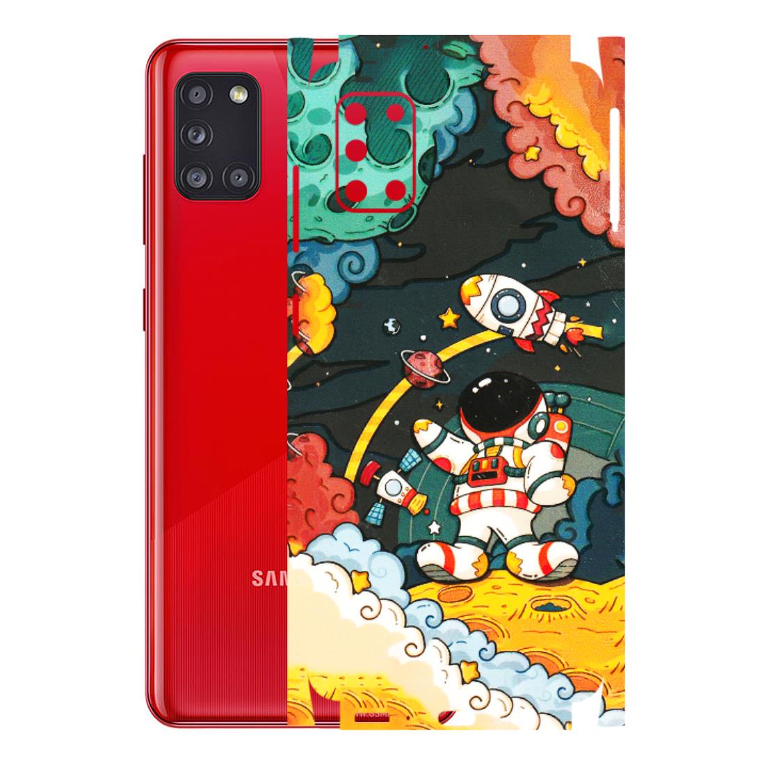 Samsung A/S Series Phone Skins (All Models) - Astronauts & Spaceship - 3D Embossed Finish (L-145) Samsung Galaxy A31