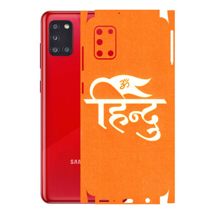 Samsung A/S Series Phone Skins (All Models) - Hindu Kesari - 3D Embossed Finish (L-154) Samsung Galaxy A31