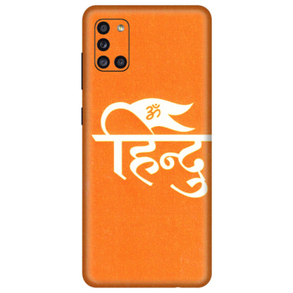 Samsung A/S Series Phone Skins (All Models) - Hindu Kesari - 3D Embossed Finish (L-154) Samsung Galaxy A31