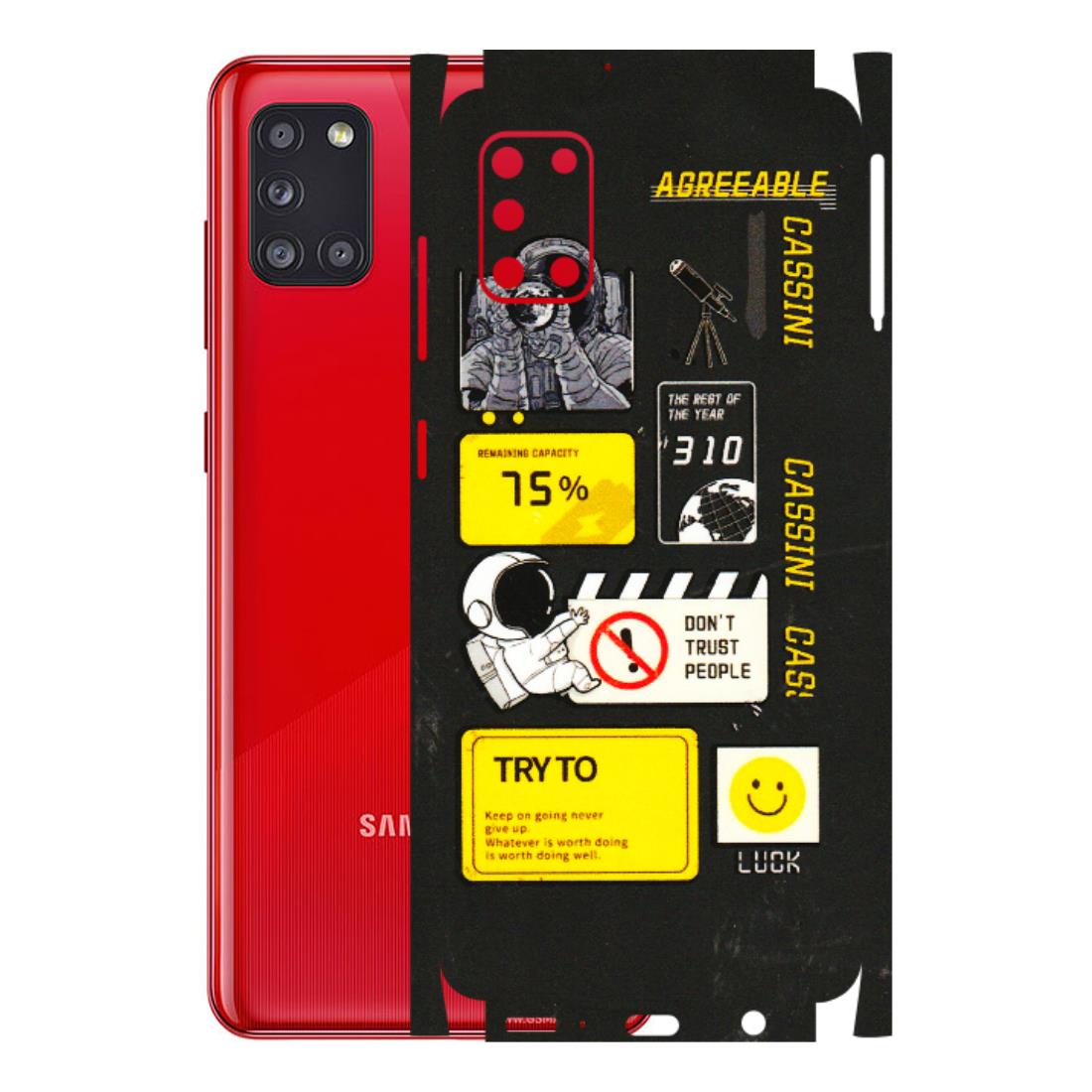 Samsung A/S Series Phone Skins (All Models) - Black Cassini - 3D Embossed Finish (L-161) Samsung Galaxy A31