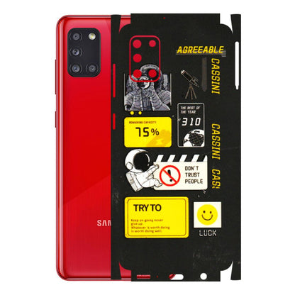 Samsung A/S Series Phone Skins (All Models) - Black Cassini - 3D Embossed Finish (L-161) Samsung Galaxy A31