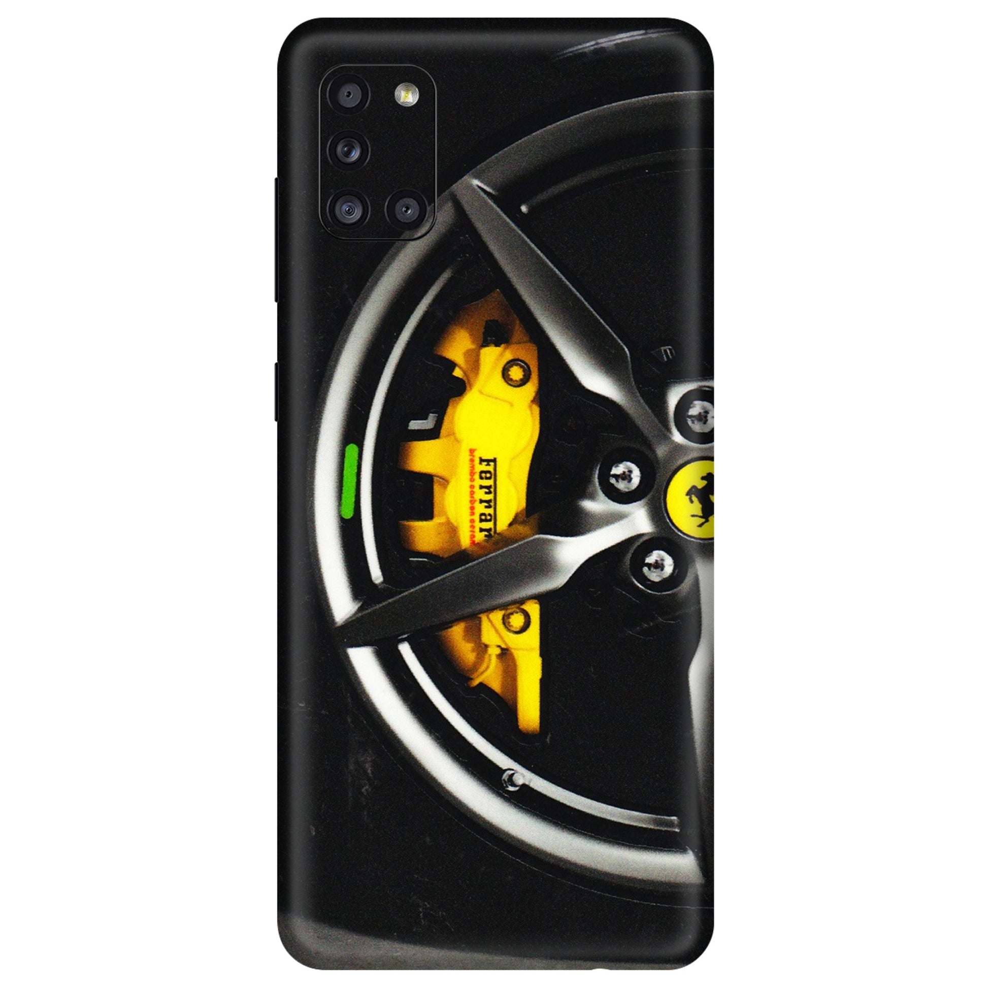 Samsung A/S Series Phone Skins (All Models) - Ferrari Wheel Alloy - 3D Embossed Finish (L-173) Samsung Galaxy A31