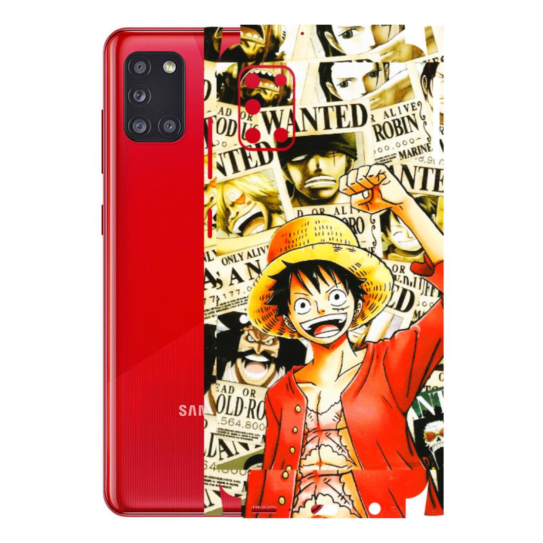 Samsung A/S Series Phone Skins (All Models) - Luffy Anime - 3D Embossed Finish (L-177) Samsung Galaxy A31