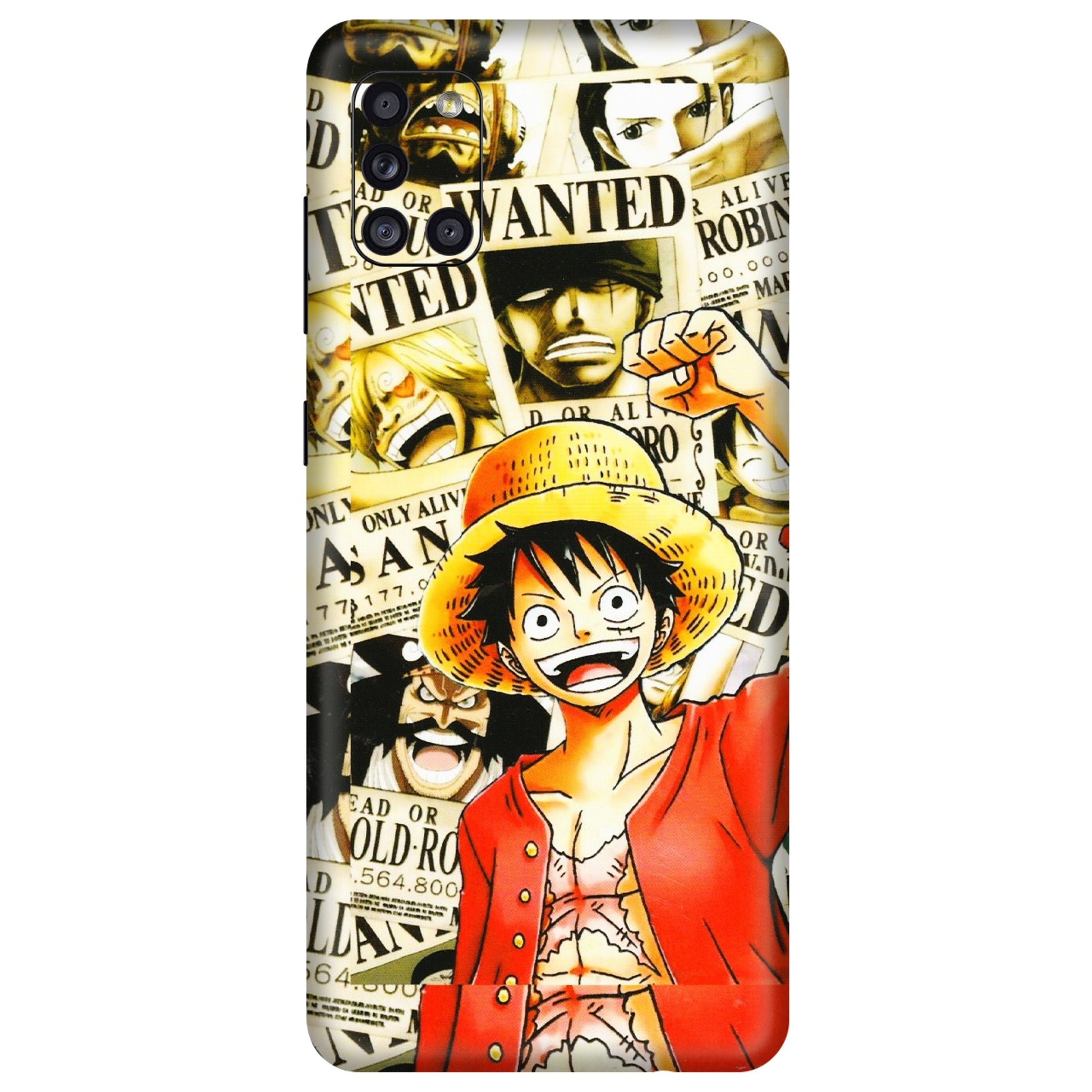 Samsung A/S Series Phone Skins (All Models) - Luffy Anime - 3D Embossed Finish (L-177) Samsung Galaxy A31