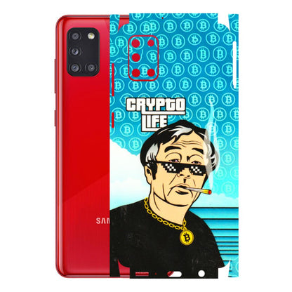 Samsung A/S Series Phone Skins (All Models) - Crypto Thug Life - 3D Embossed Finish (L-179) Samsung Galaxy A31