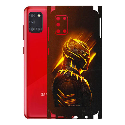 Samsung A/S Series Phone Skins (All Models) - Gold Black Panther - 3D Embossed Finish (L-181) Samsung Galaxy A31