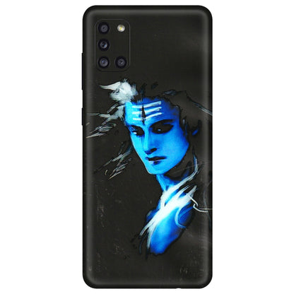 Samsung A/S Series Phone Skins (All Models) - Har Har Mahadev Blue/Black - 3D Embossed Finish (L-185) Samsung Galaxy A31