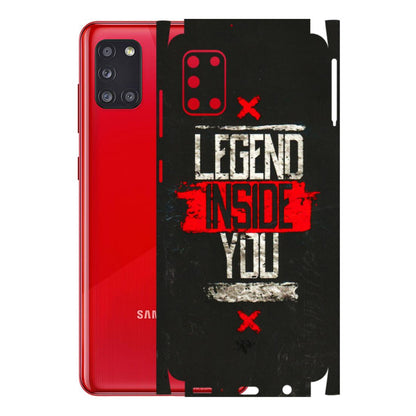 Samsung A/S Series Phone Skins (All Models) - Legend Inside You - 3D Embossed Finish (L-186) Samsung Galaxy A31