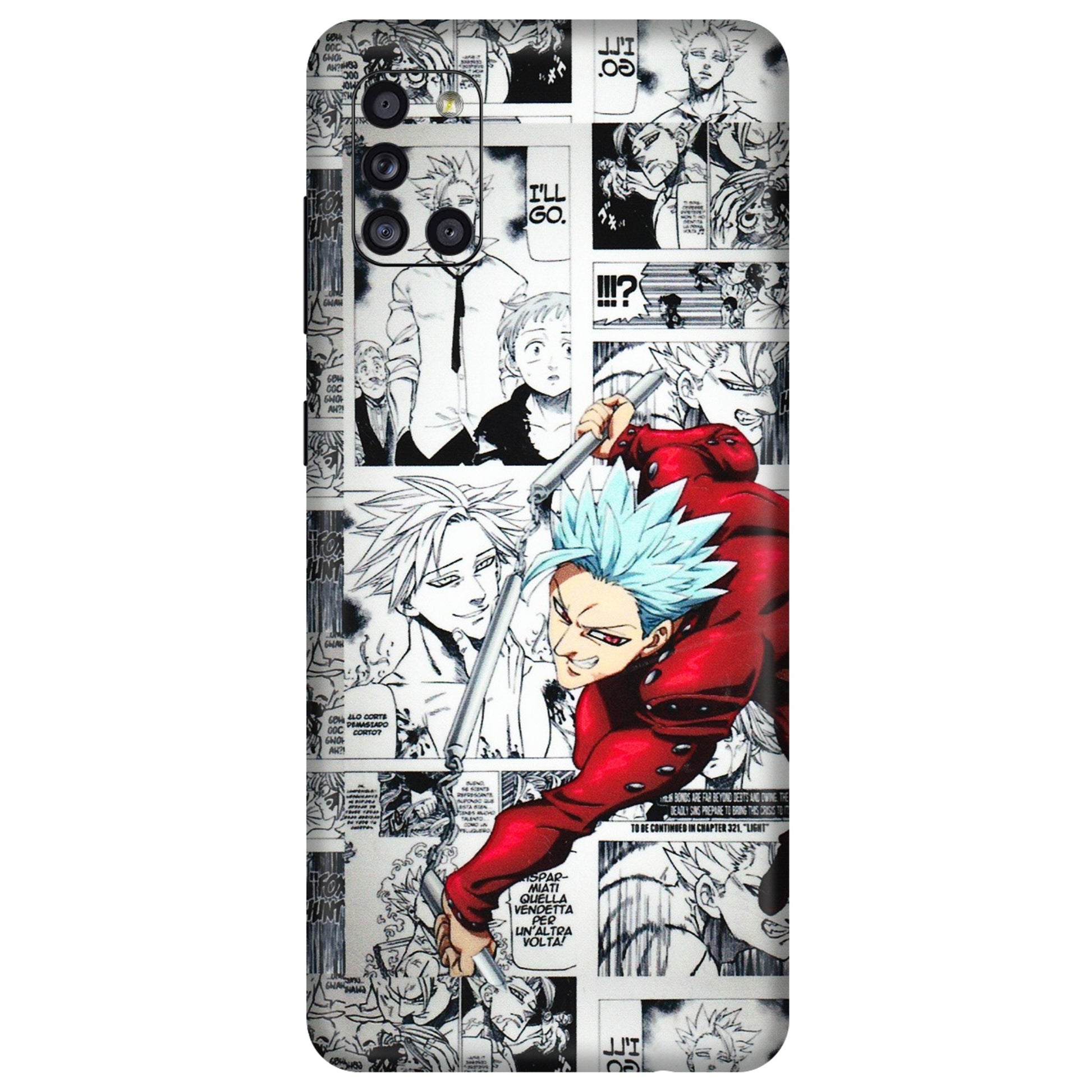 Samsung A/S Series Phone Skins (All Models) - Anime Comic - 3D Embossed Finish (L-192) Samsung Galaxy A31