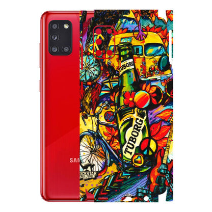Samsung A/S Series Phone Skins (All Models) - Cool Beer Bottle - 3D Embossed Finish (L-193) Samsung Galaxy A31