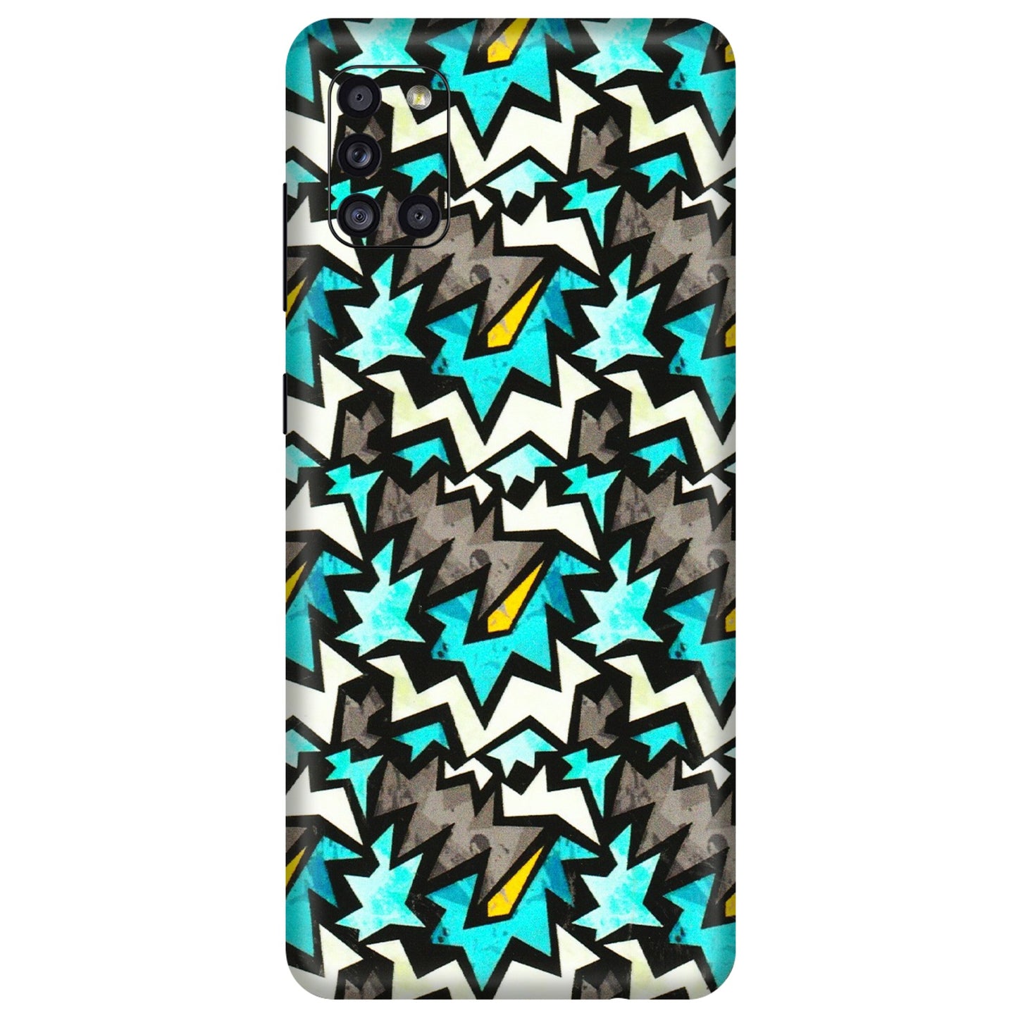 Samsung A/S Series Phone Skins (All Models) - Funky Zig Zag - 3D Embossed Finish (L-223) Samsung Galaxy A31