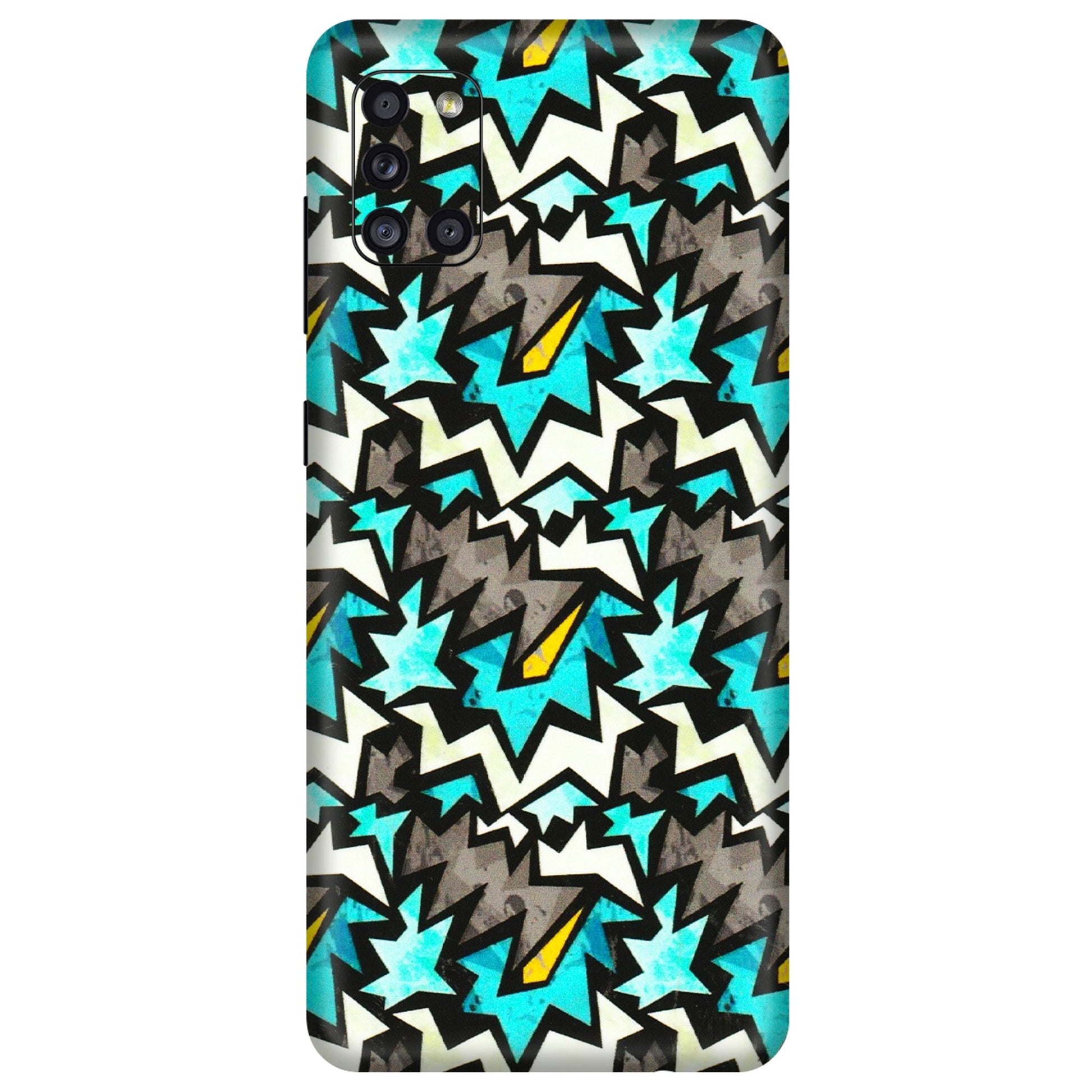 Samsung A/S Series Phone Skins (All Models) - Funky Zig Zag - 3D Embossed Finish (L-223) Samsung Galaxy A31