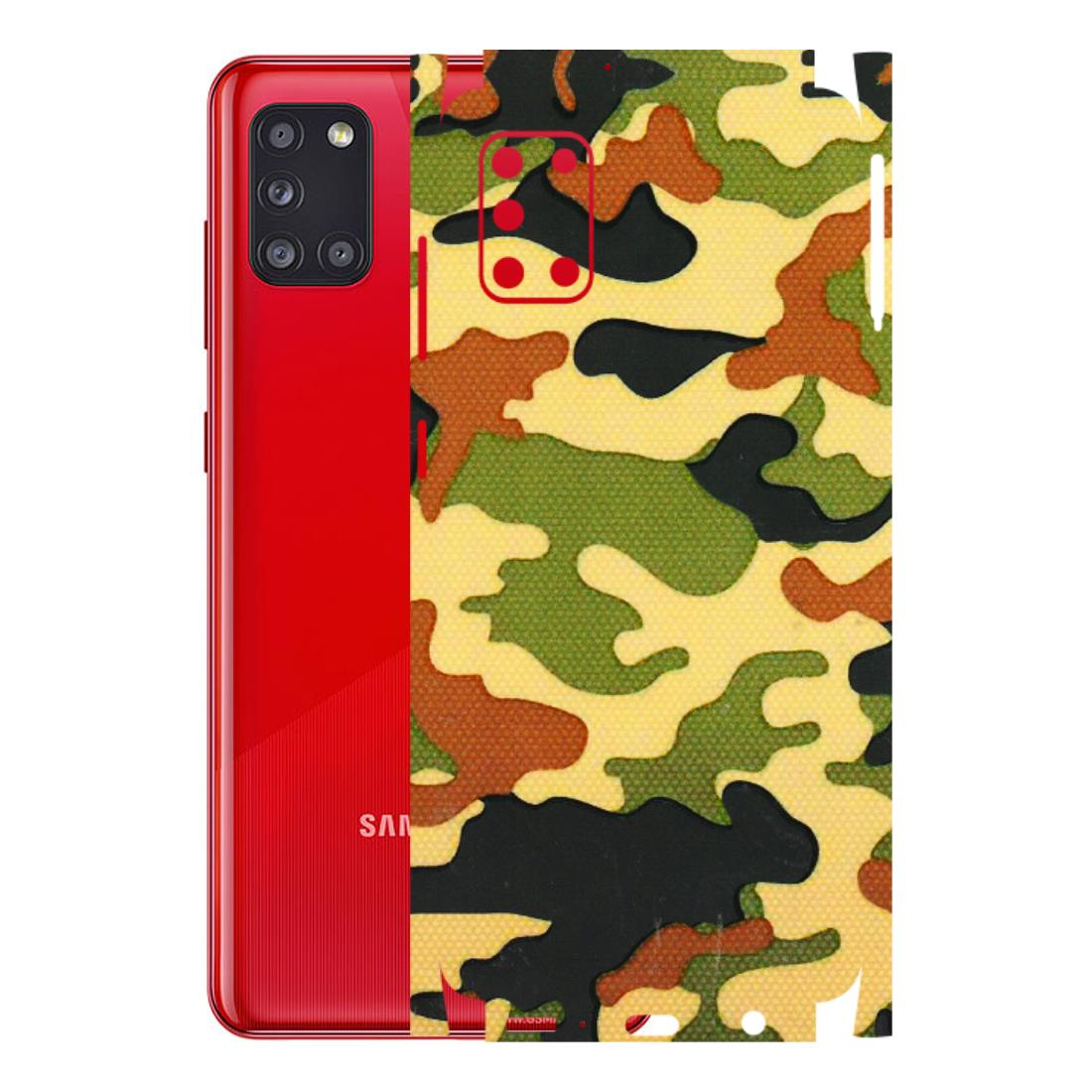 Samsung A/S Series Phone Skins (All Models) - Indian Military - 3D Embossed Finish (L-234) Samsung Galaxy A31