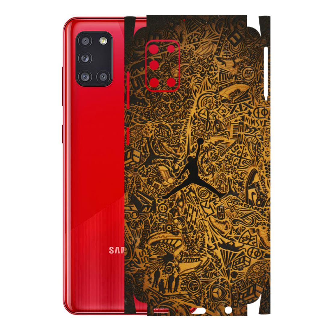 Samsung A/S Series Phone Skins (All Models) - Premium Gold Basketball Player - 3D Embossed Finish (L-236) Samsung Galaxy A31