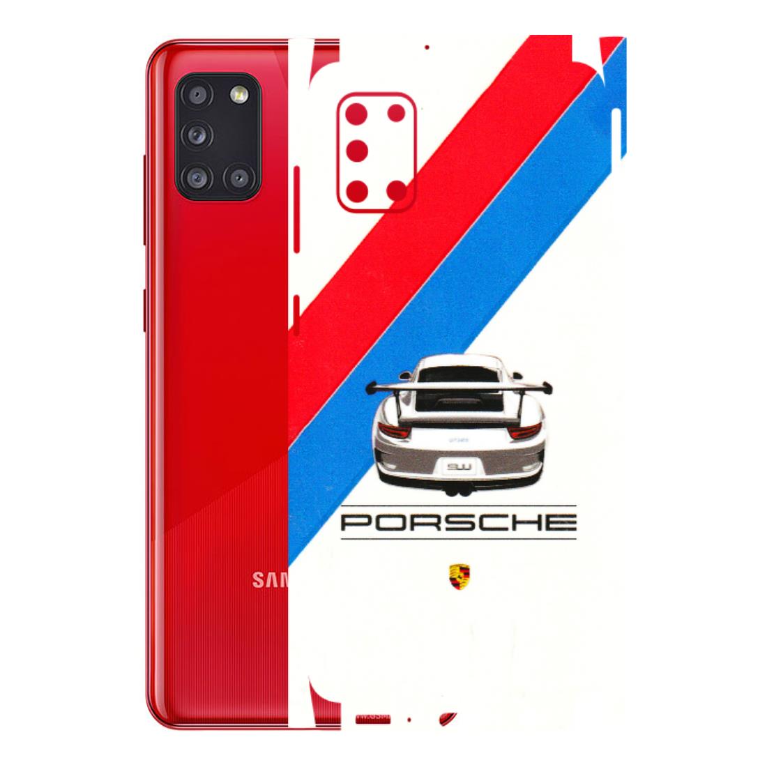 Samsung A/S Series Phone Skins (All Models) - Porche Car Sober Logo - 3D Embossed Finish (L-248) Samsung Galaxy A31