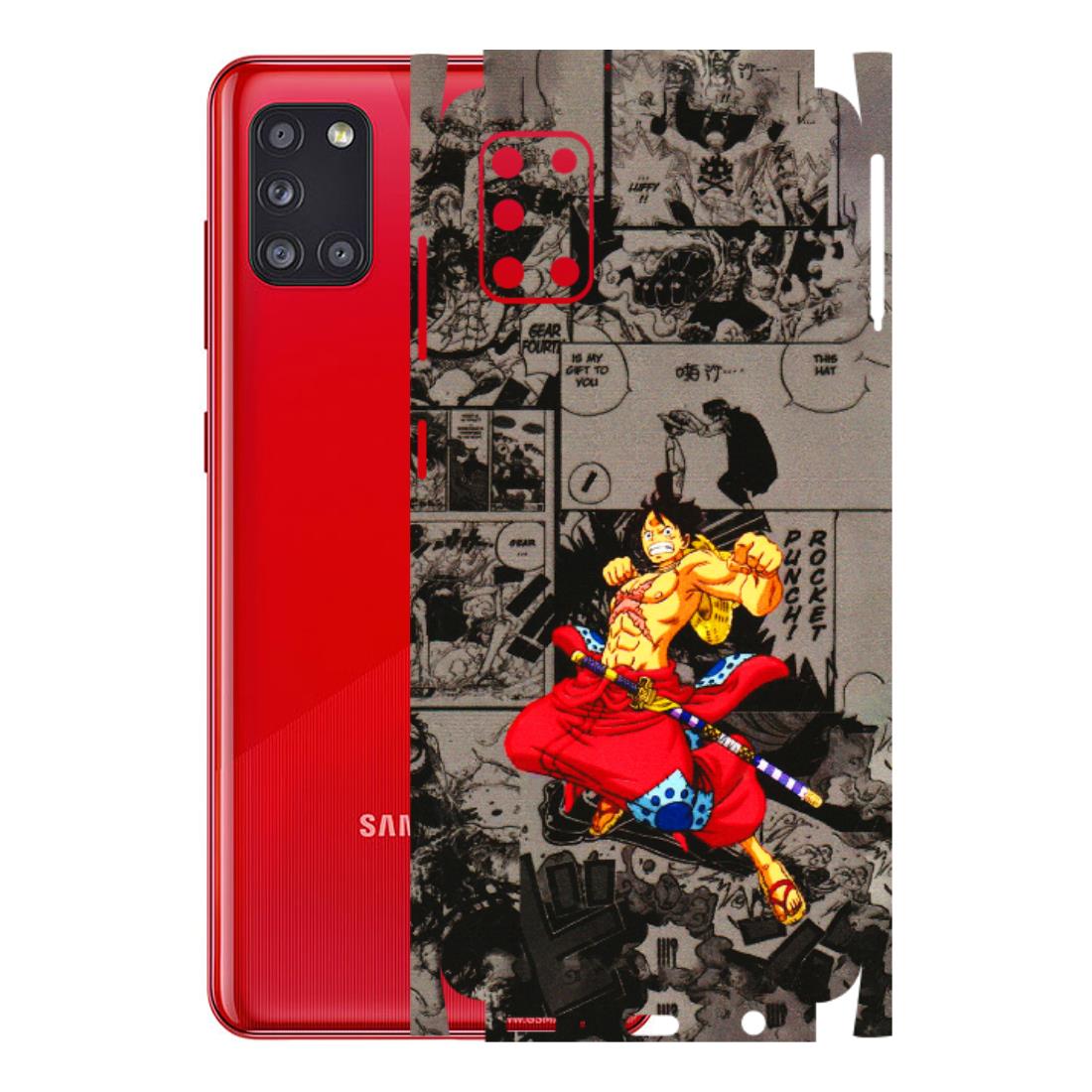 Samsung A/S Series Phone Skins (All Models) - One Piece Rocket Punch Manga - 3D Embossed Finish (L-25) Samsung Galaxy A31