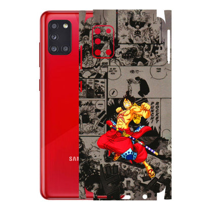 Samsung A/S Series Phone Skins (All Models) - One Piece Rocket Punch Manga - 3D Embossed Finish (L-25) Samsung Galaxy A31