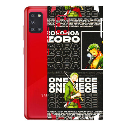 Samsung A/S Series Phone Skins (All Models) - One Piece Zoro - 3D Embossed Finish (L-250) Samsung Galaxy A31