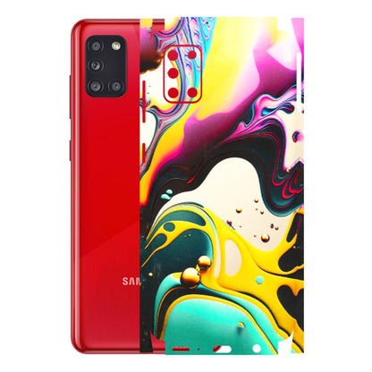 Samsung A/S Series Phone Skins (All Models) - Multicolor Abstract pattern - 3D Embossed Finish (L-254) Samsung Galaxy A31