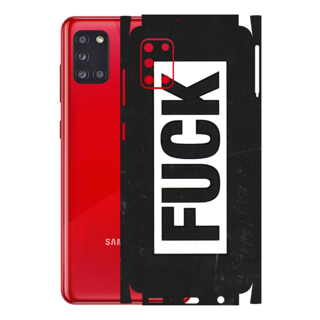 Samsung A/S Series Phone Skins (All Models) - The F Word - 3D Embossed Finish (L-255) Samsung Galaxy A31
