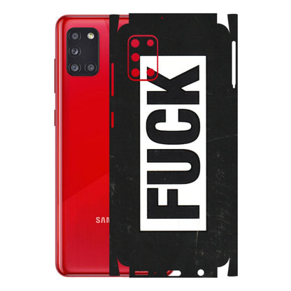 Samsung A/S Series Phone Skins (All Models) - The F Word - 3D Embossed Finish (L-255) Samsung Galaxy A31