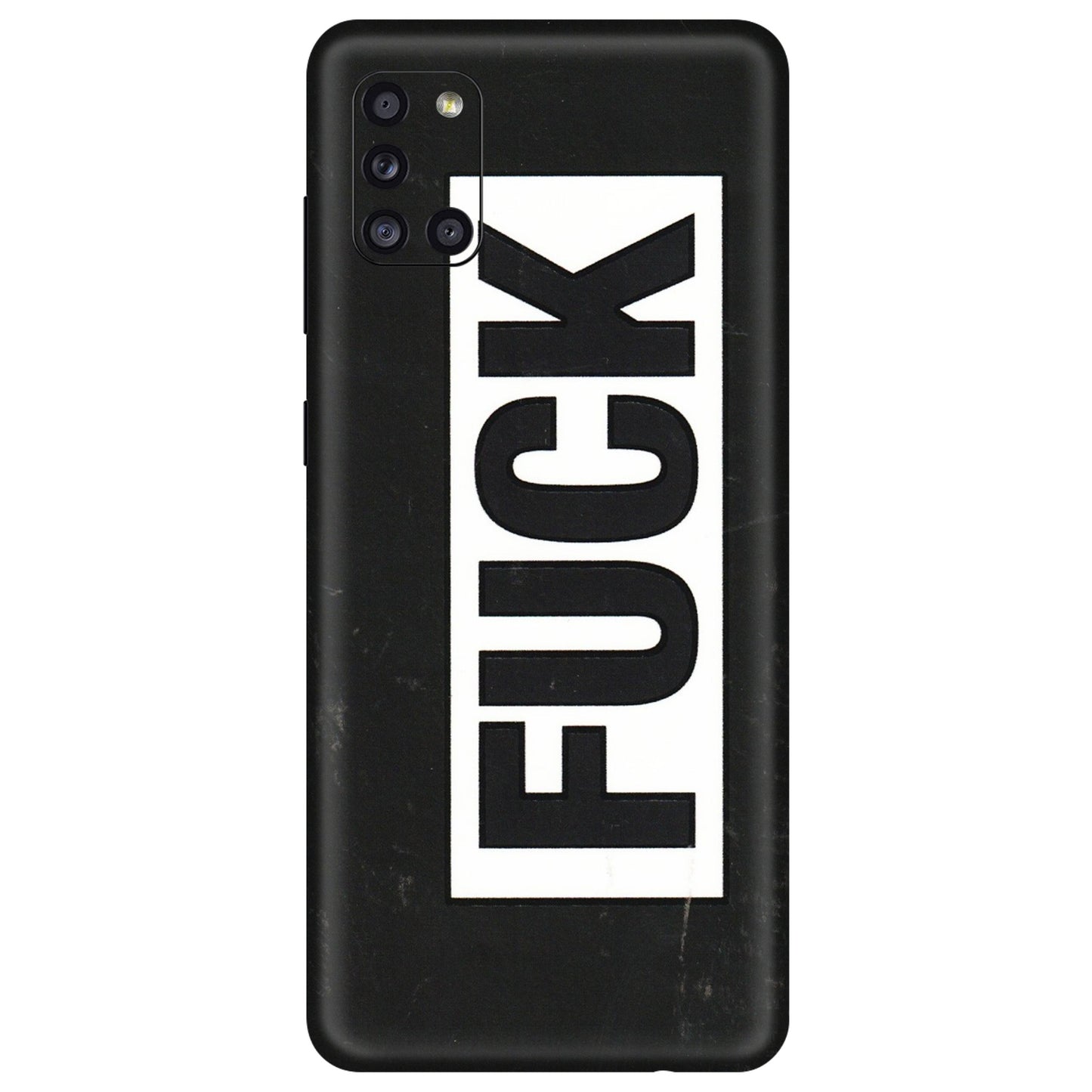 Samsung A/S Series Phone Skins (All Models) - The F Word - 3D Embossed Finish (L-255) Samsung Galaxy A31