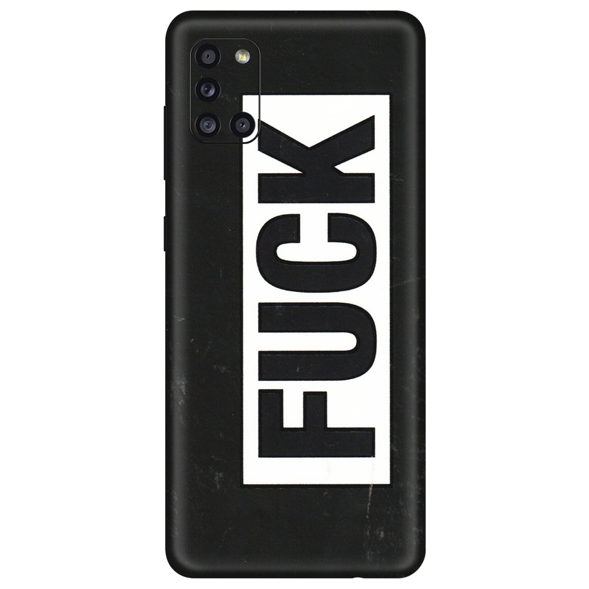Samsung A/S Series Phone Skins (All Models) - The F Word - 3D Embossed Finish (L-255) Samsung Galaxy A31