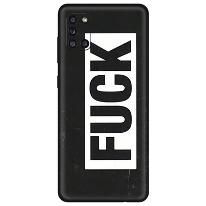 Samsung A/S Series Phone Skins (All Models) - The F Word - 3D Embossed Finish (L-255) Samsung Galaxy A31