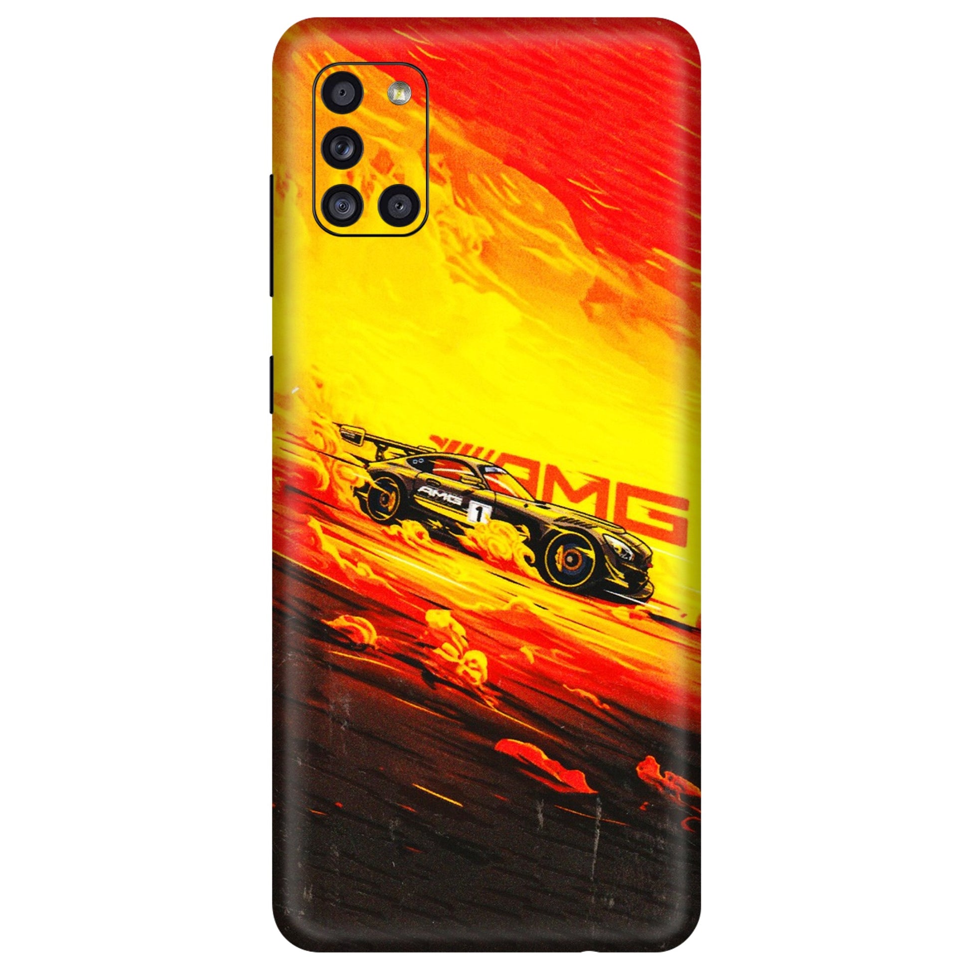 Samsung A/S Series Phone Skins (All Models) - AMG Car Speed Cover - 3D Embossed Finish (L-256) Samsung Galaxy A31