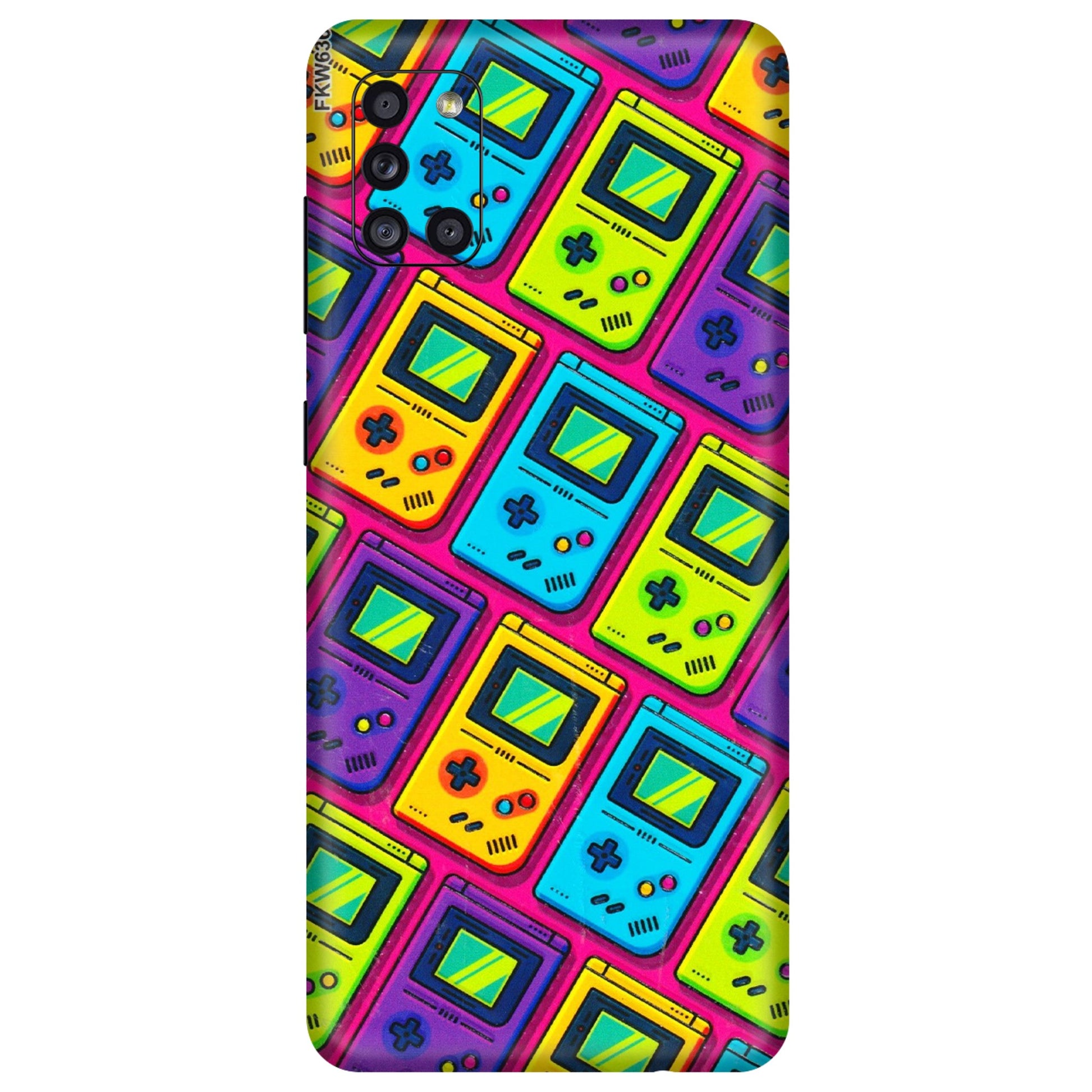 Samsung A/S Series Phone Skins (All Models) - Gameboy Colourful - 3D Embossed Finish (L-266) Samsung Galaxy A31