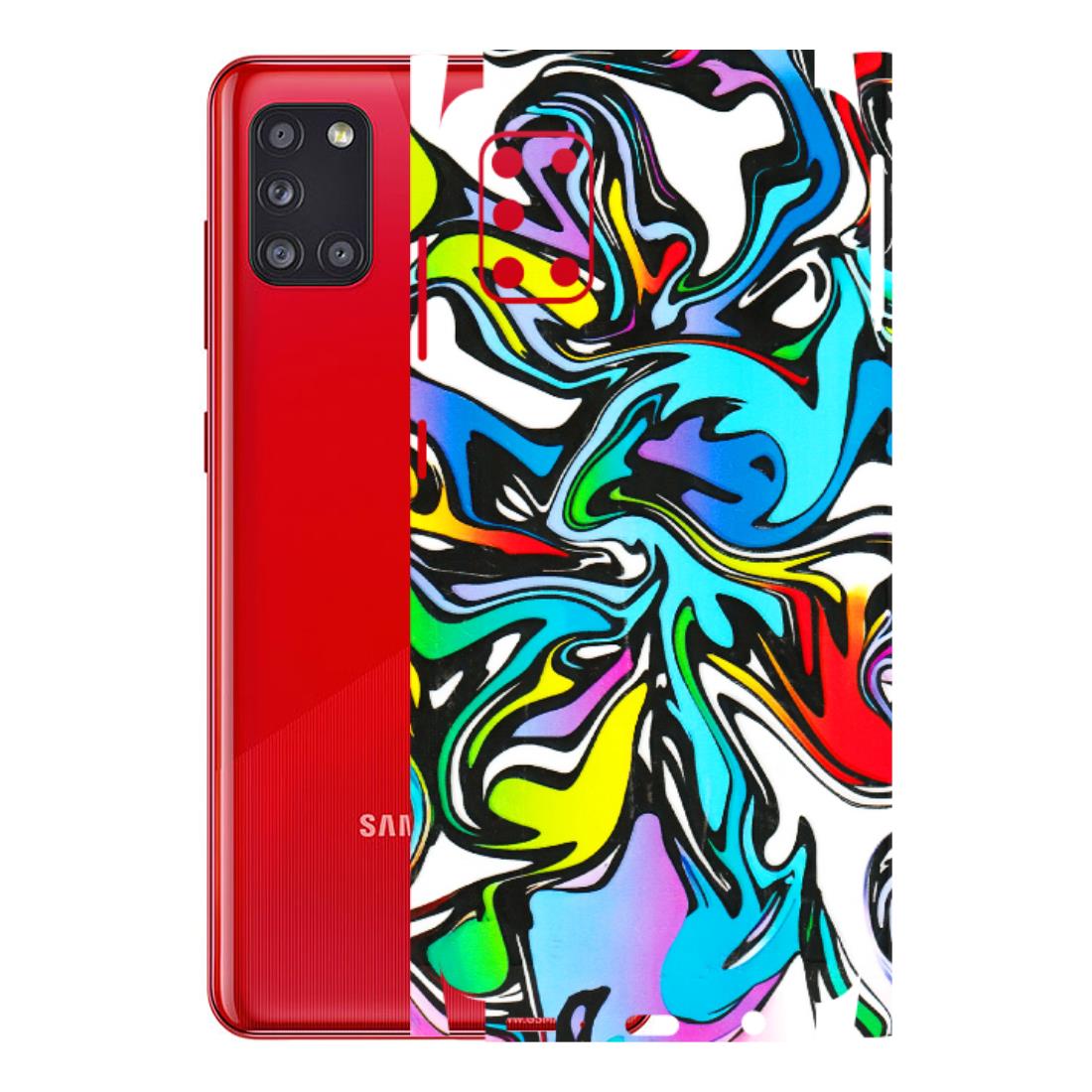 Samsung A/S Series Phone Skins (All Models) - Abstract Colour Paints - 3D Embossed Finish (L-271) Samsung Galaxy A31