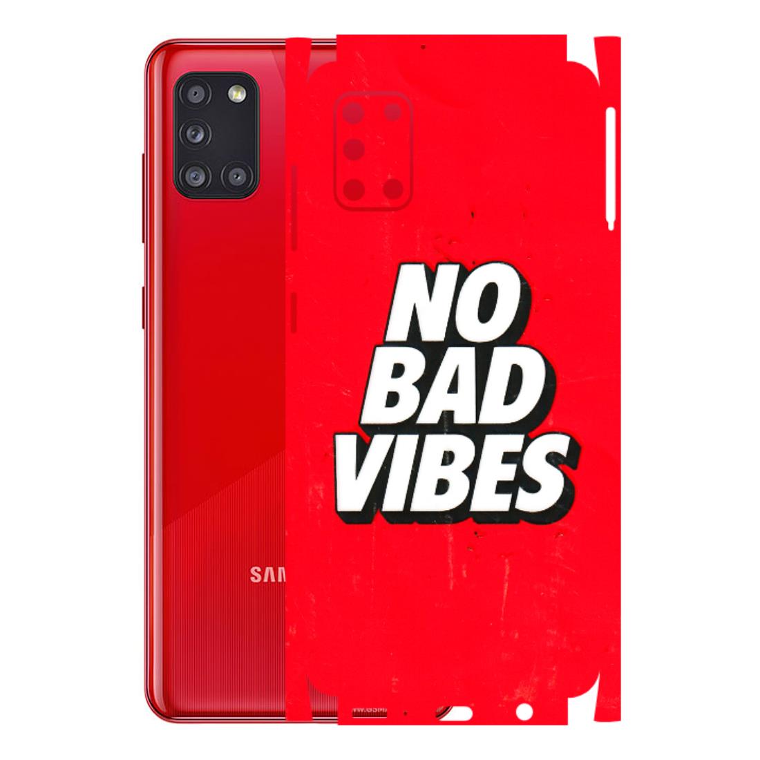 Samsung A/S Series Phone Skins (All Models) - No Bad Vibes - 3D Embossed Finish (L-280) Samsung Galaxy A31