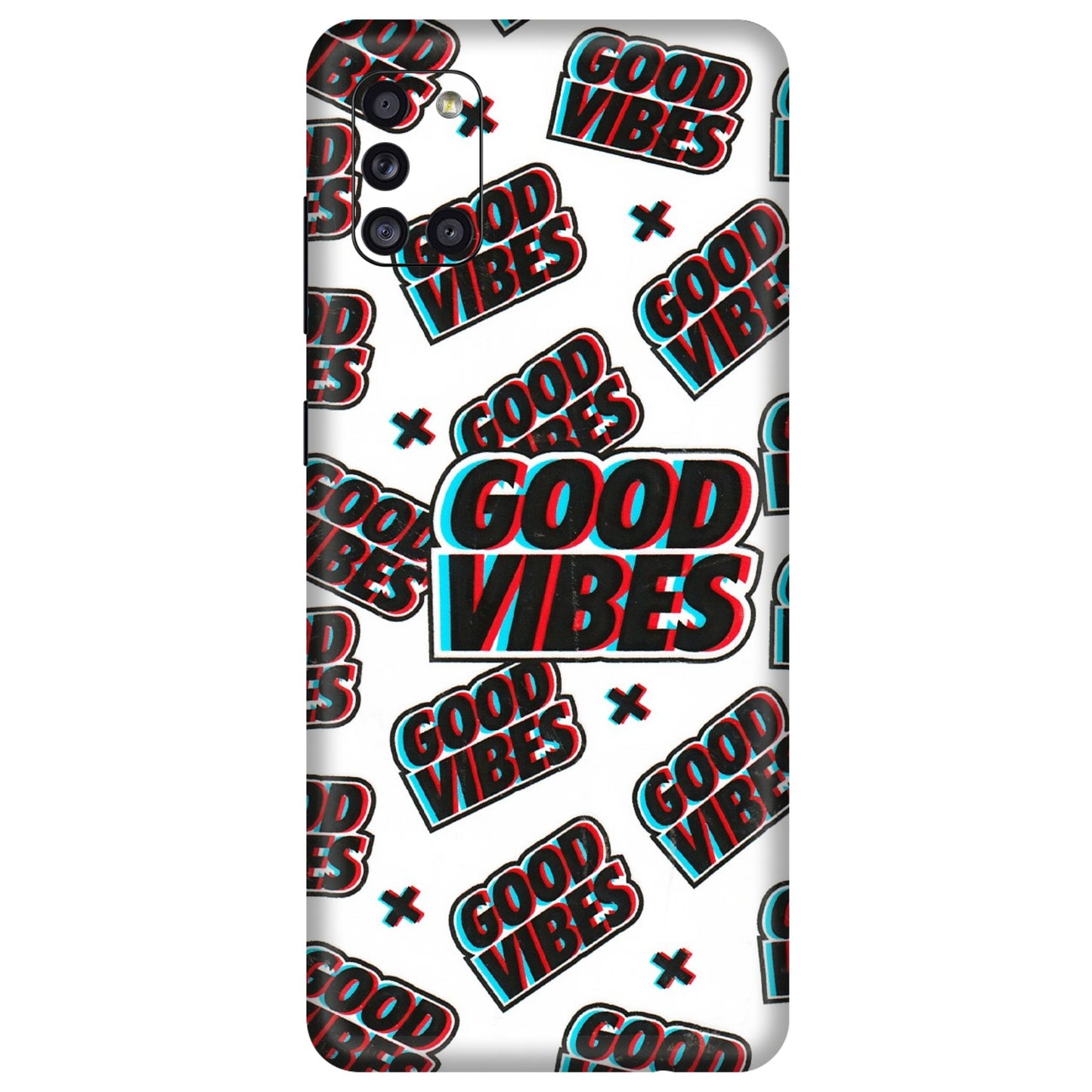 Samsung A/S Series Phone Skins (All Models) - Good Vibes - 3D Embossed Finish (L-282) Samsung Galaxy A31