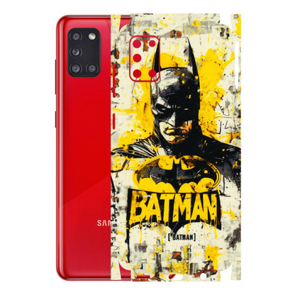 Samsung A/S Series Phone Skins (All Models) - Batman Yellow BT - 3D Embossed Finish (L-304) Samsung Galaxy A31