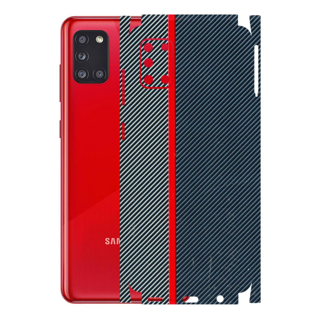 Samsung A/S Series Phone Skins (All Models) - Blue Sober Lines - 3D Embossed Finish (L-305) Samsung Galaxy A31