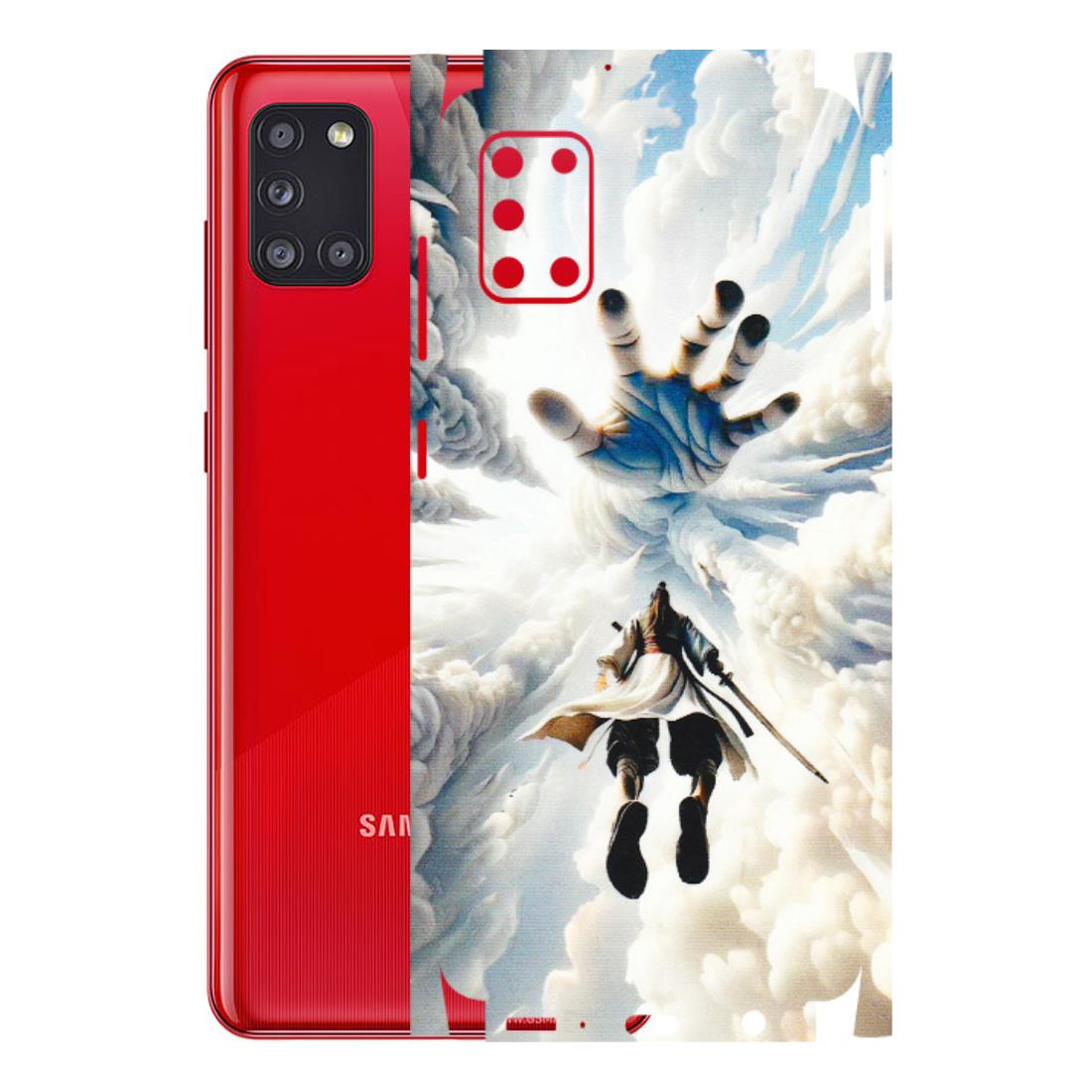 Samsung A/S Series Phone Skins (All Models) - Big Hand With Monkey King - 3D Embossed Finish (L-323) Samsung Galaxy A31