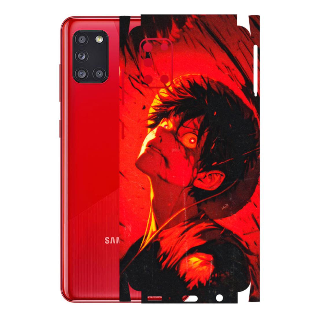 Samsung A/S Series Phone Skins (All Models) - D.Luffy Power Up One Piece Anime - 3D Embossed Finish (L-326) Samsung Galaxy A31