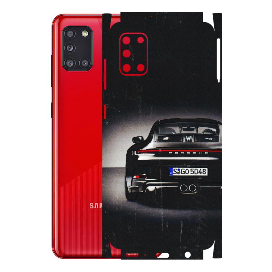 Samsung A/S Series Phone Skins (All Models) - New Black Porsche GT3 - 3D Embossed Finish (L-327) Samsung Galaxy A31