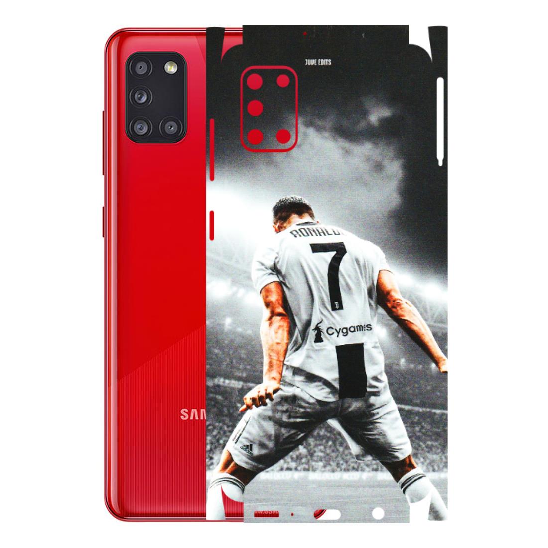 Samsung A/S Series Phone Skins (All Models) - Ronaldo CR7 Crazy - 3D Embossed Finish (L-44) Samsung Galaxy A31