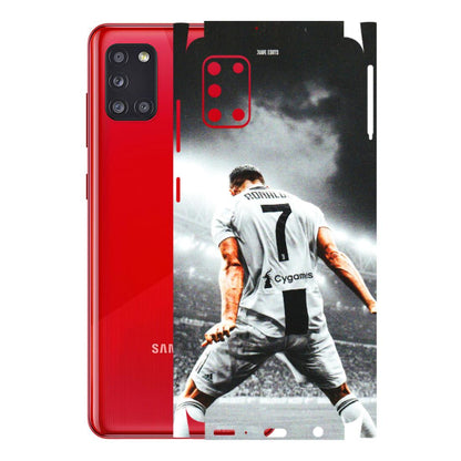 Samsung A/S Series Phone Skins (All Models) - Ronaldo CR7 Crazy - 3D Embossed Finish (L-44) Samsung Galaxy A31
