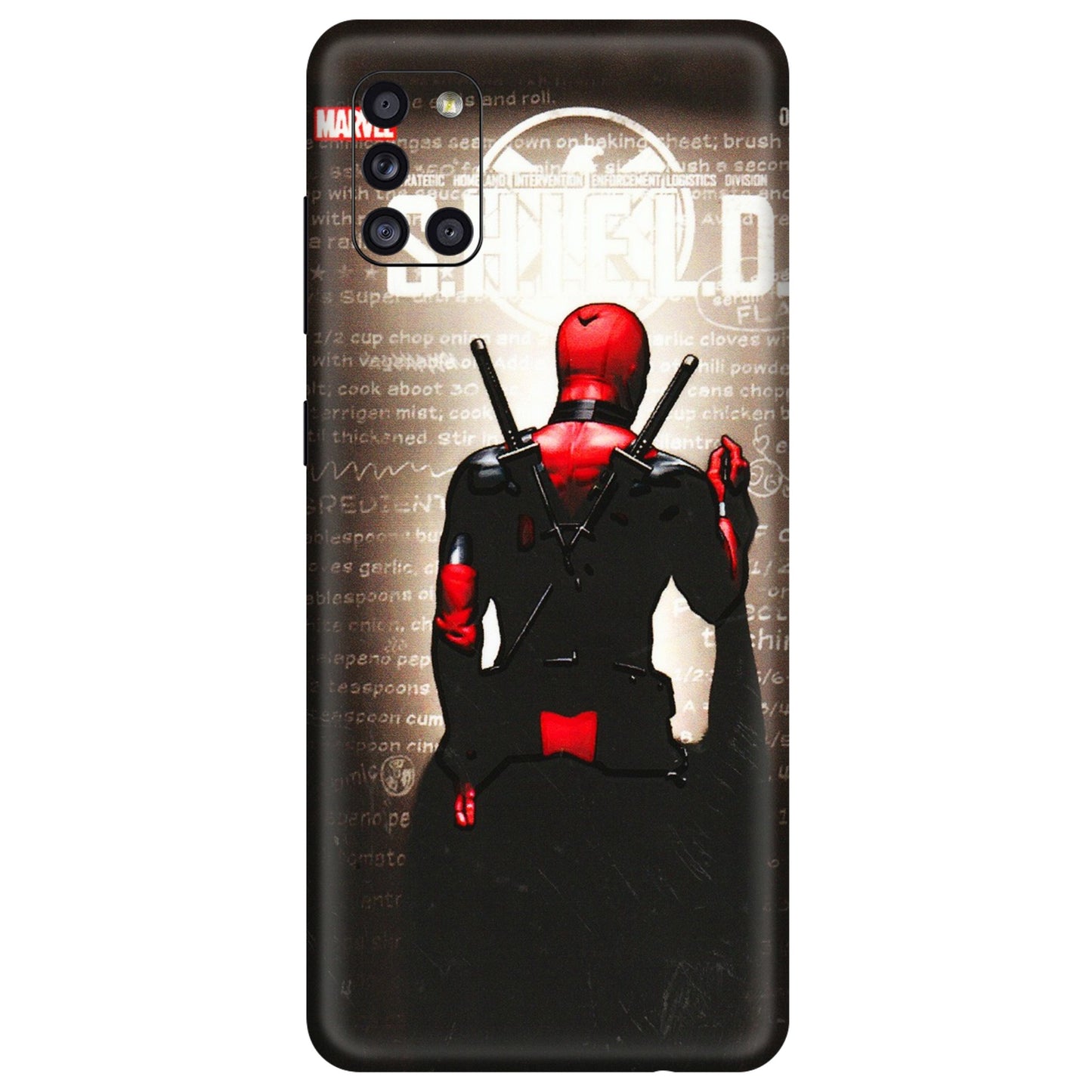 Samsung A/S Series Phone Skins (All Models) - Deadpool - 3D Embossed Finish (L-56) Samsung Galaxy A31