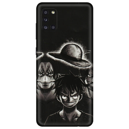Samsung A/S Series Phone Skins (All Models) - Black Luffy Hat - 3D Embossed Finish (L-57) Samsung Galaxy A31