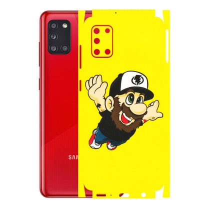 Samsung A/S Series Phone Skins (All Models) - Flying Beardo - 3D Embossed Finish (L-60) Samsung Galaxy A31