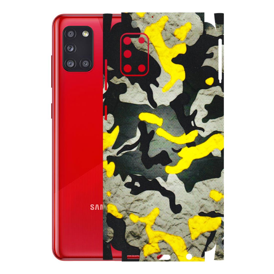 Samsung A/S Series Phone Skins (All Models) - Yellow Camouflage - 3D Embossed Finish (L-61) Samsung Galaxy A31