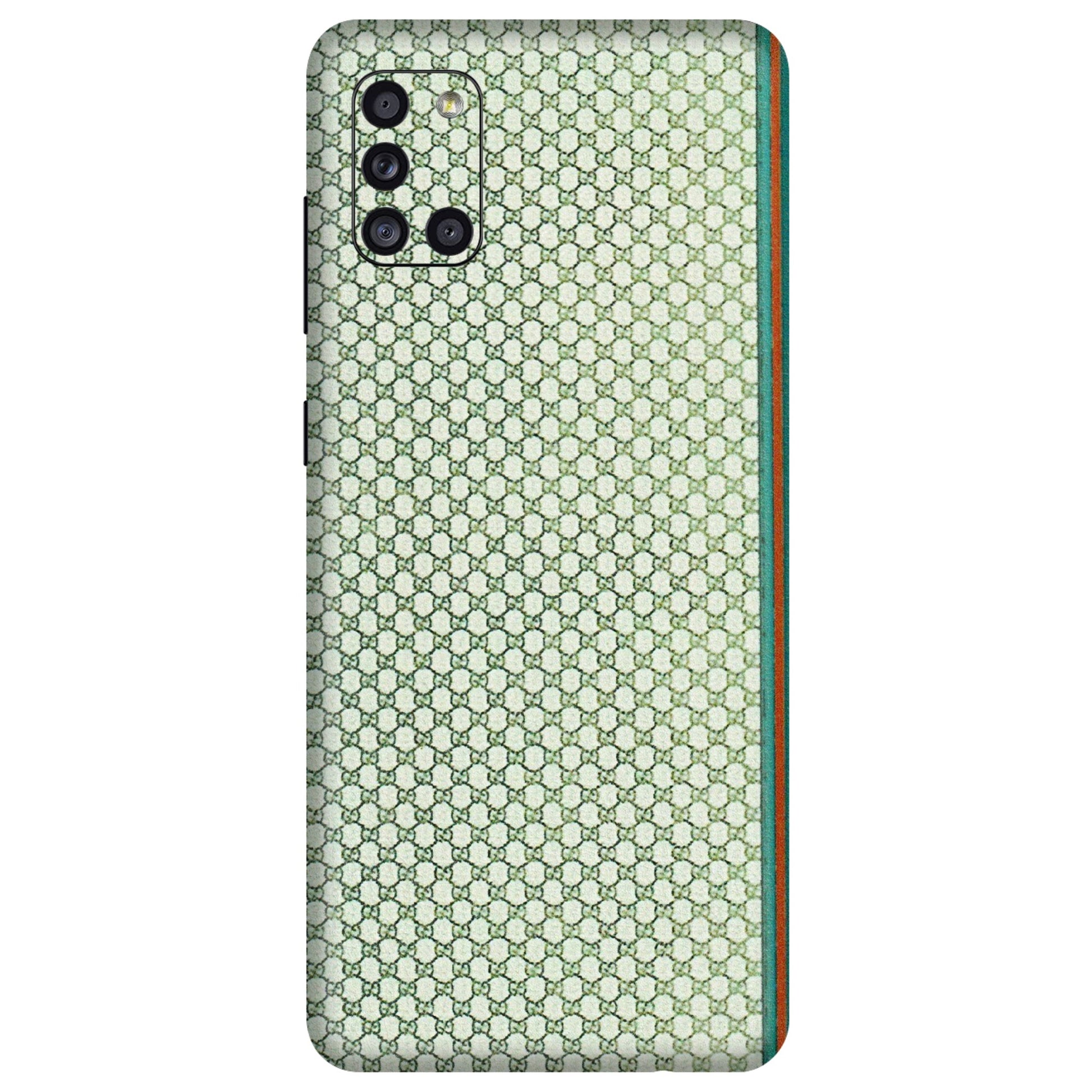 Samsung A/S Series Phone Skins (All Models) - Gucci Fabric Pattern - 3D Embossed Finish (L-73) Samsung Galaxy A31