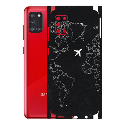 Samsung A/S Series Phone Skins (All Models) - Never Ending Travel - 3D Embossed Finish (L-79) Samsung Galaxy A31