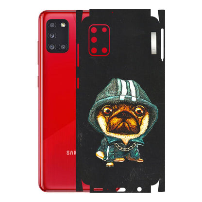 Samsung A/S Series Phone Skins (All Models) - Puppy N Hoodie - 3D Embossed Finish (L-90) Samsung Galaxy A31