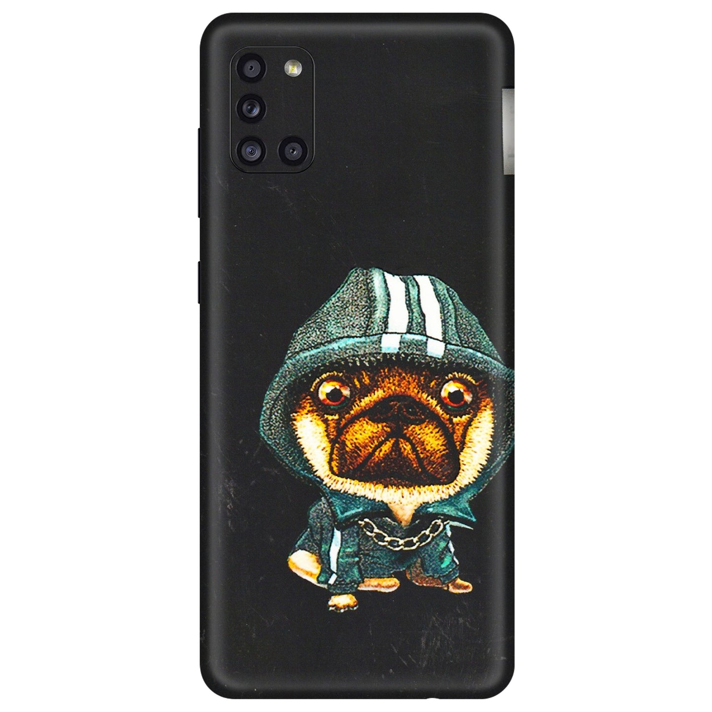 Samsung A/S Series Phone Skins (All Models) - Puppy N Hoodie - 3D Embossed Finish (L-90) Samsung Galaxy A31